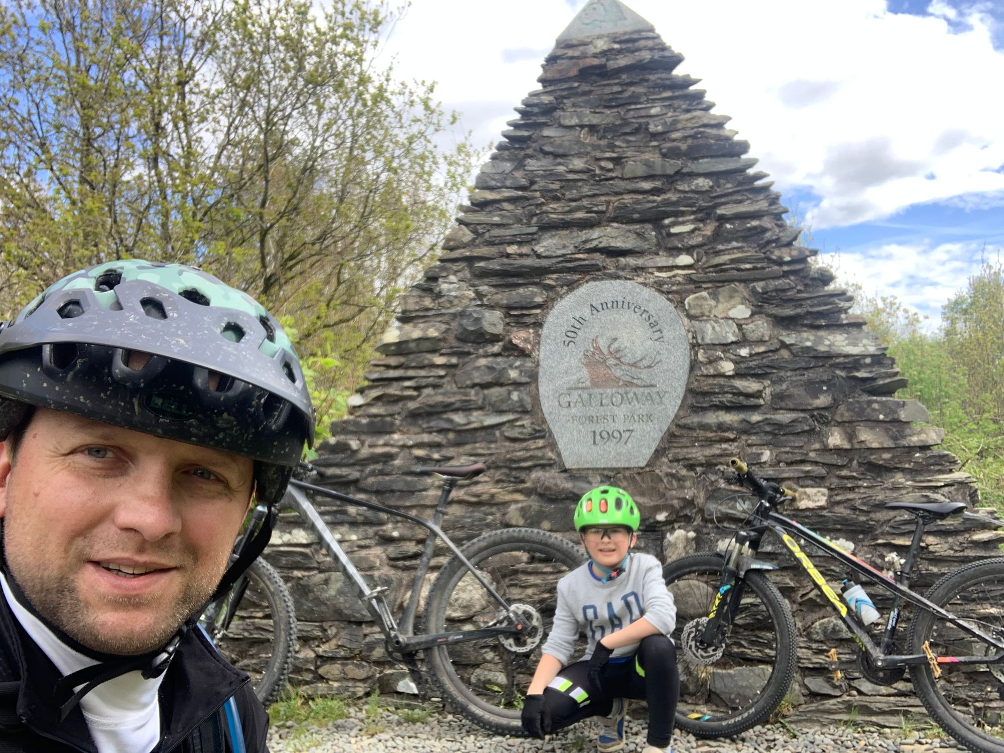 Father and son weekend at Galloway Forest Park