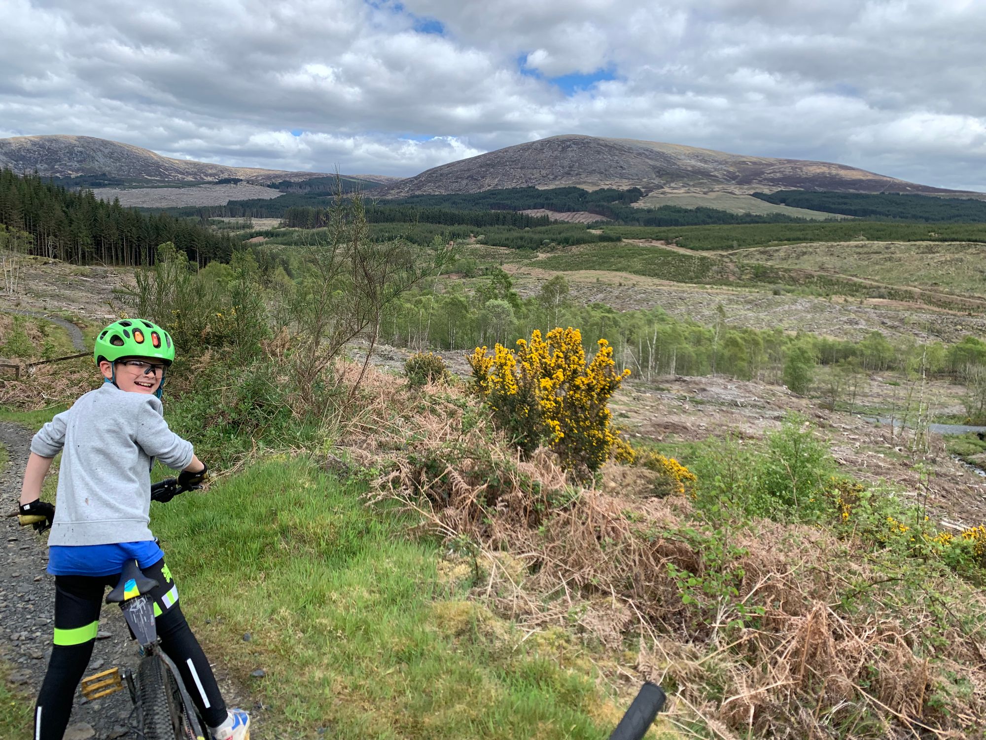 Father and son weekend at Galloway Forest Park