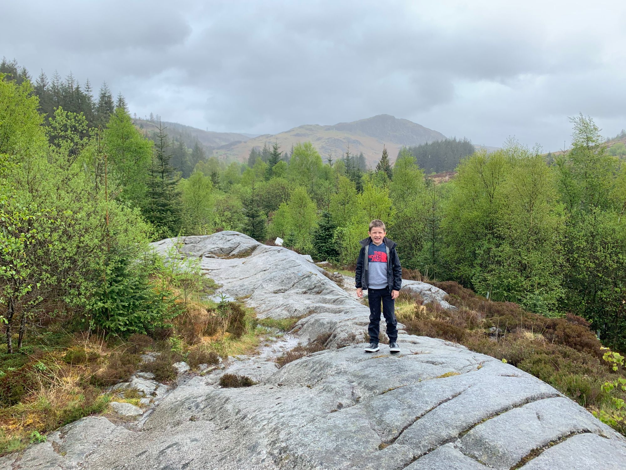 Father and son weekend at Galloway Forest Park
